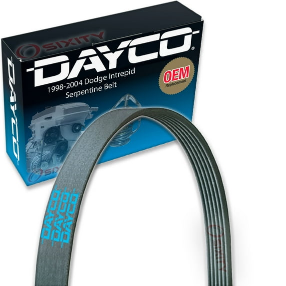 Dayco AC Idler Serpentine Belt compatible with Dodge Intrepid 2.7L V6 1998-2004