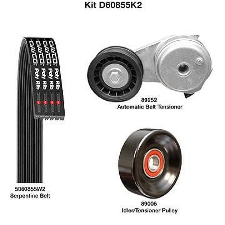 新品登場 Serpentine - D60855K2 Dayco Belt Fits Kit Component Drive ゴルフバッグ・キャディバッグ