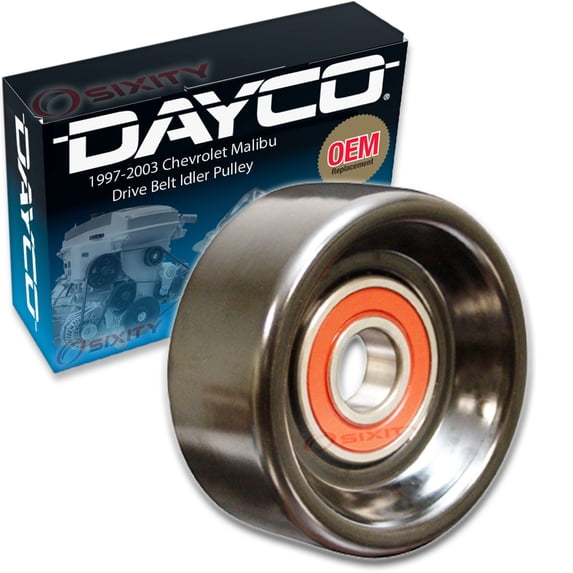 Dayco Drive Belt Idler Pulley compatible with Chevrolet Malibu 3.1L V6 1997-2003
