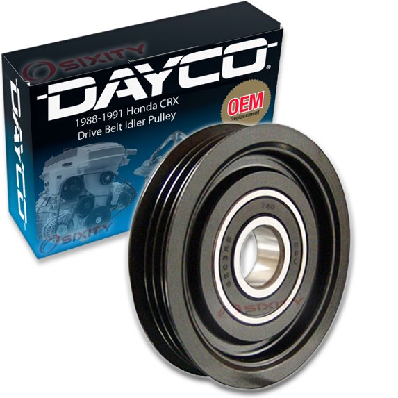 Dayco Drive Belt Idler Pulley compatible with Honda CRX 1.5L 1.6L L4 1988-1991
