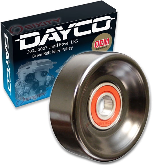 Dayco Drive Belt Idler Pulley compatible with Land Rover LR3 4.0L V6 2005-2007