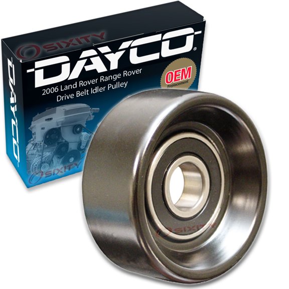 Dayco Drive Belt Idler Pulley compatible with Land Rover Range Rover 4.4L V8 2006