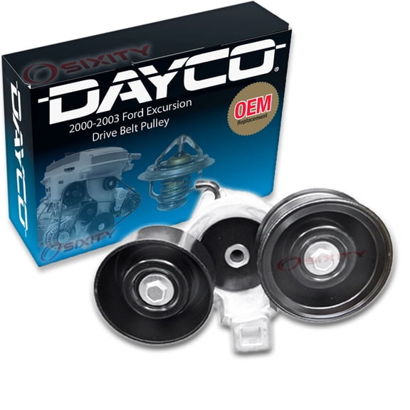 Dayco Drive Belt Tensioner Assembly compatible with Ford Excursion 7.3L V8 2000-2003