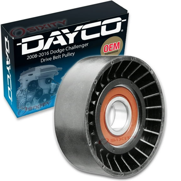 Dayco Drive Belt Tensioner Pulley compatible with Dodge Challenger 3.5L 3.6L 5.7L 6.1L 6.2L 6.4L V6 V8 2008-2018
