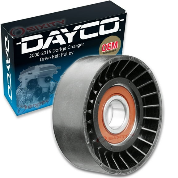 Dayco Drive Belt Tensioner Pulley compatible with Dodge Charger 2.7L 3.5L 3.6L 5.7L 6.1L 6.4L V6 V8 2006-2018