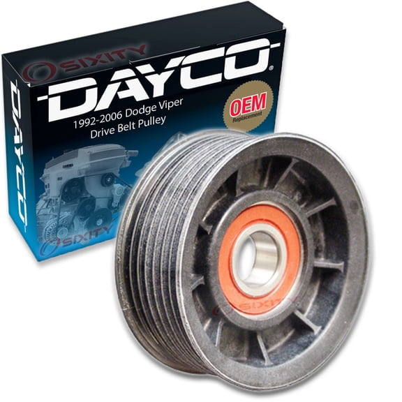 Dayco Drive Belt Tensioner Pulley compatible with Dodge Viper 8.3L V10 1992-2006