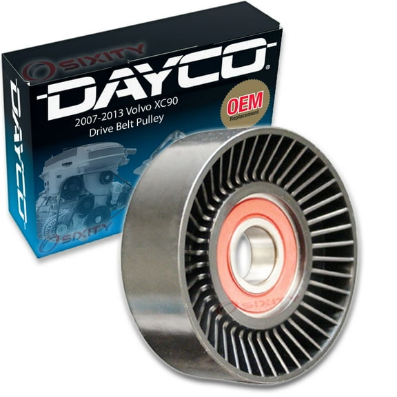 Dayco Drive Belt Tensioner Pulley compatible with Volvo XC90 3.2L L6 2007-2013