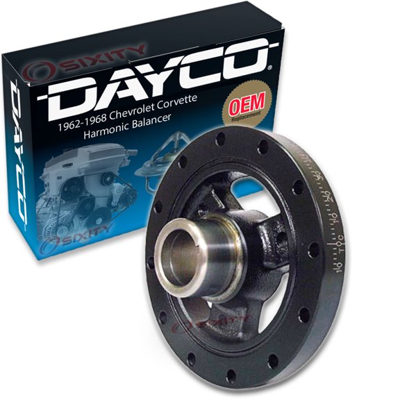 Dayco Engine Harmonic Balancer compatible with Chevrolet Corvette 5.3L 5.4L V8 1962-1968