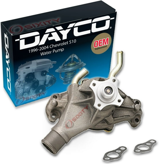 Dayco Engine Water Pump compatible with Chevrolet S10 4.3L V6 1996-2004