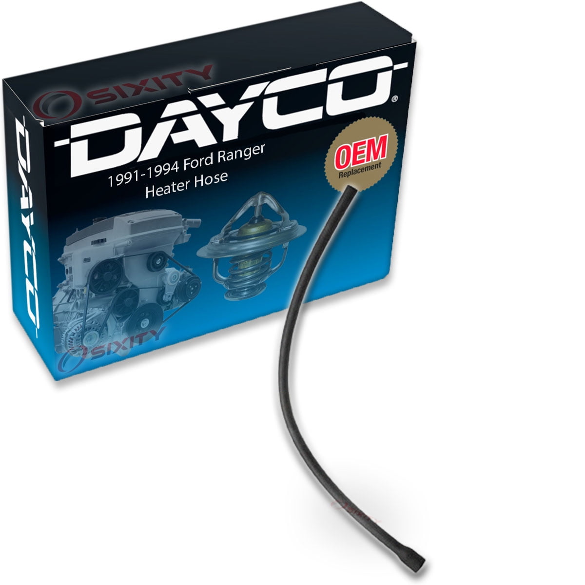 Dayco Heater To Water Pump HVAC Heater Hose compatible with Ford Ranger 3.0L V6 1991-1994