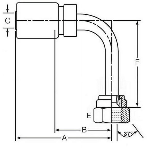 Dayco Hydraulics 108651 Hydraulic Coupling / Adapter