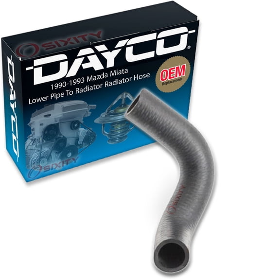 Dayco Lower Pipe To Radiator Radiator Coolant Hose compatible with Mazda Miata 1990-1993