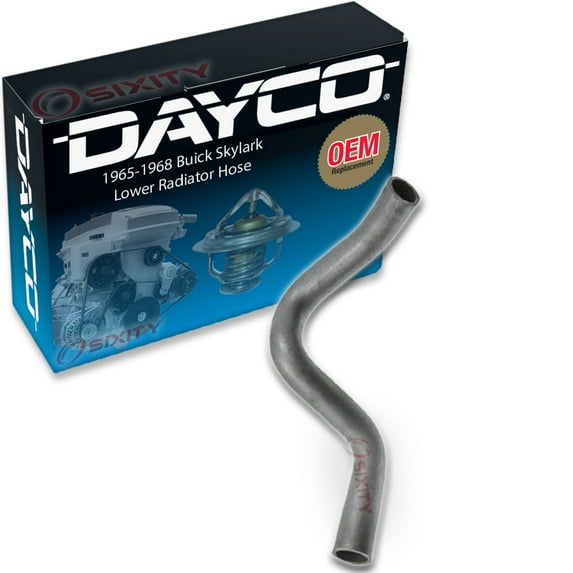 Dayco Lower Radiator Coolant Hose compatible with Buick Skylark 4.9L 5.6L 6.6L V8 1965-1968