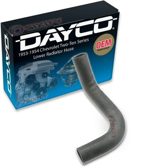 Dayco Lower Radiator Coolant Hose compatible with Chevrolet Two-Ten Series 3.9L L6 1953-1954