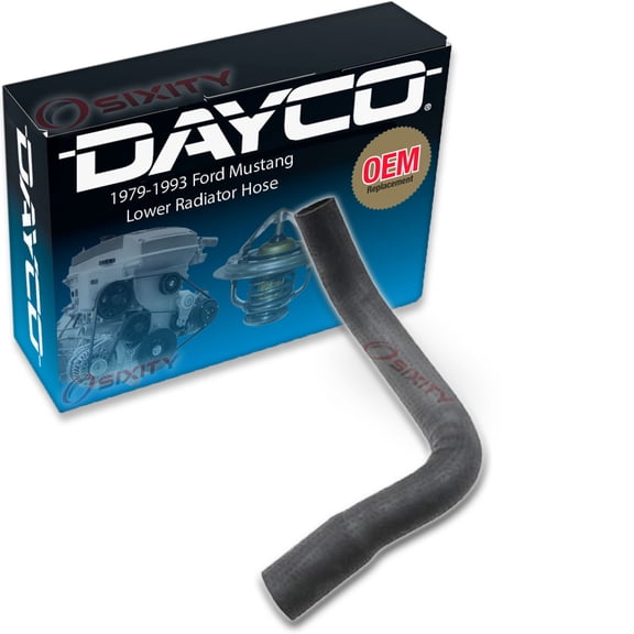 Dayco Lower Radiator Coolant Hose compatible with Ford Mustang 4.2L 5.0L V8 1979-1993