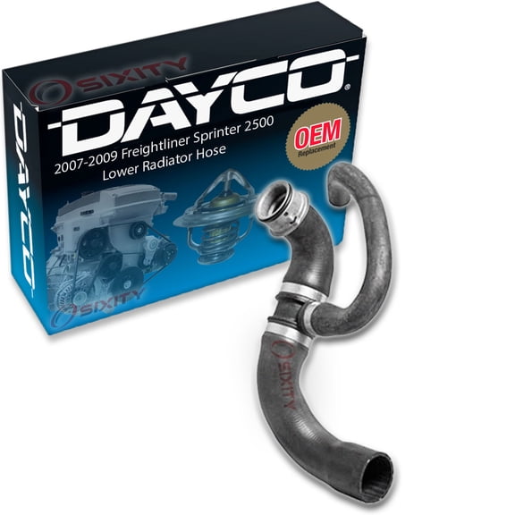 Dayco Lower Radiator Coolant Hose compatible with Freightliner Sprinter 2500 3.0L V6 2007-2009