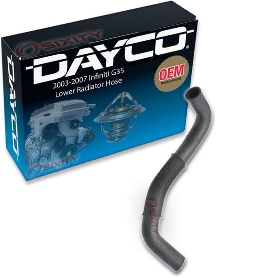 Dayco Lower Radiator Coolant Hose compatible with Infiniti G35 2003-2007