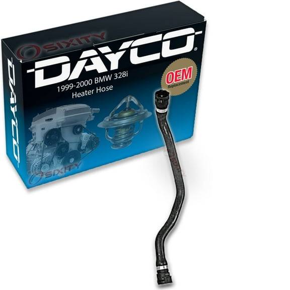 Dayco Reservoir To Pipe HVAC Heater Hose compatible with BMW 328i 1999-2000