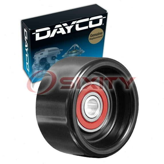 Dayco Smooth Pulley Drive Belt Idler Pulley compatible with Infiniti M37 3.7L V6 2011-2013