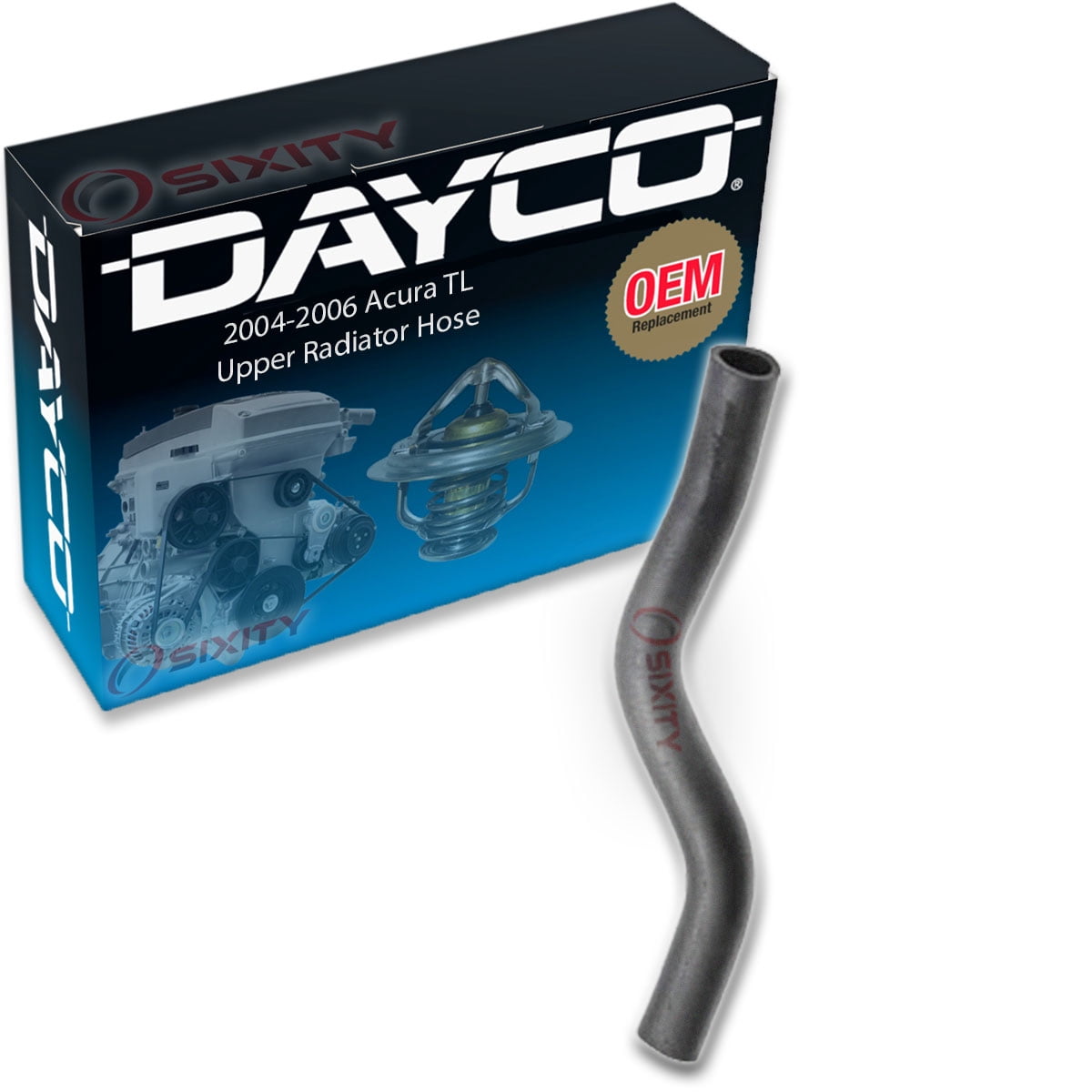 Dayco Upper Radiator Coolant Hose compatible with Acura TL 2004-2006