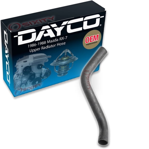 Dayco Upper Radiator Coolant Hose compatible with Mazda RX-7 1986-1988
