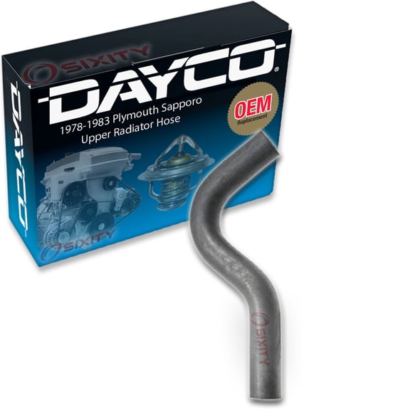 Dayco Upper Radiator Coolant Hose compatible with Plymouth Sapporo 2.6L L4 1978-1983