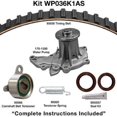 thumbnail image 1 of Dayco WP036K1AS - Engine Timing Belt Kit with Water Pump Fits select: 1988-1992 TOYOTA COROLLA, 1989-1992 GEO PRIZM, 1 of 2