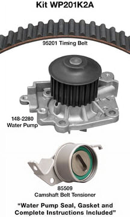 Dayco WP201K2A - Engine Timing Belt Kit with Water Pump Fits select: 2002-2007 MITSUBISHI LANCER