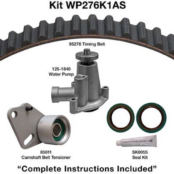 Dayco WP276K1AS - Engine Timing Belt Kit with Water Pump Fits select: 1995-2001 FORD RANGER, 1998-2001 MAZDA B2500