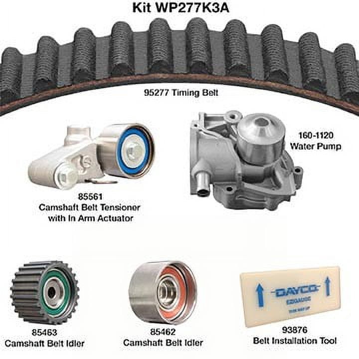 Dayco WP277K3A Water Pump Kit Fits select: 1997-1999 SUBARU LEGACY, 1998 SUBARU FORESTER