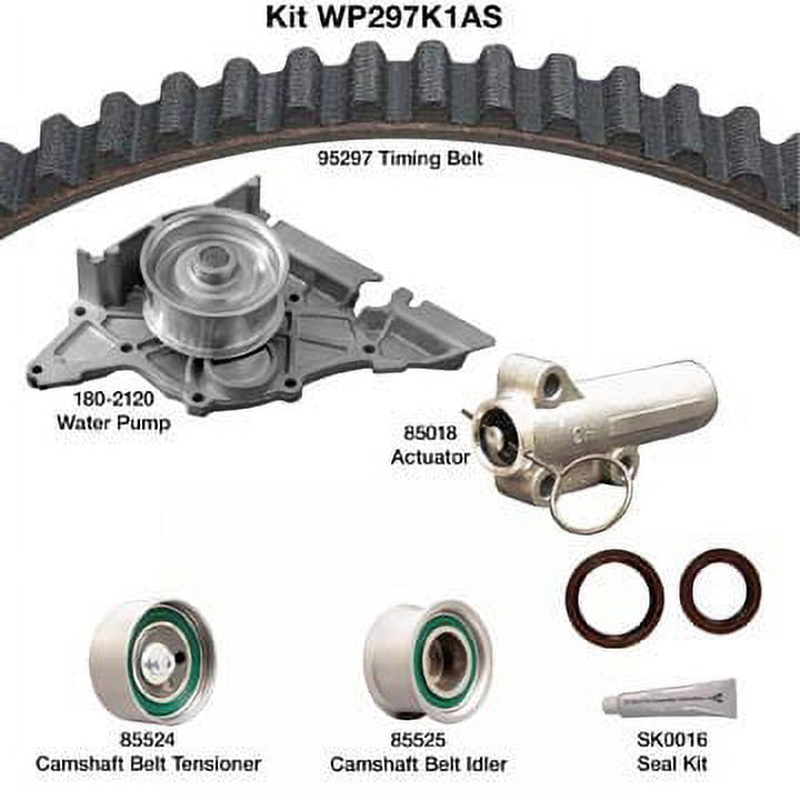 Dayco WP297K1AS Water Pump Kit Fits select: 1998-2005 VOLKSWAGEN PASSAT, 1998-2001 AUDI A6