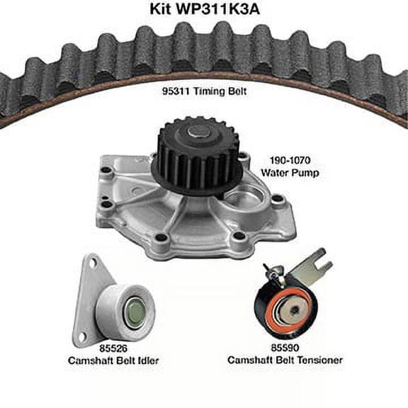 Dayco WP311K3A Water Pump Kit Fits select: 2004-2011 VOLVO S40, 2006-2013 VOLVO C70
