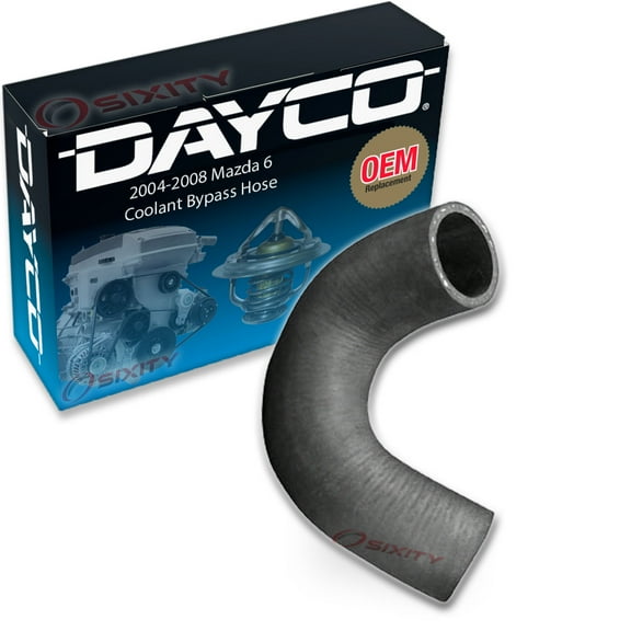 Dayco Water Pump Engine Coolant Hose compatible with Mazda 6 3.0L V6 2004-2008