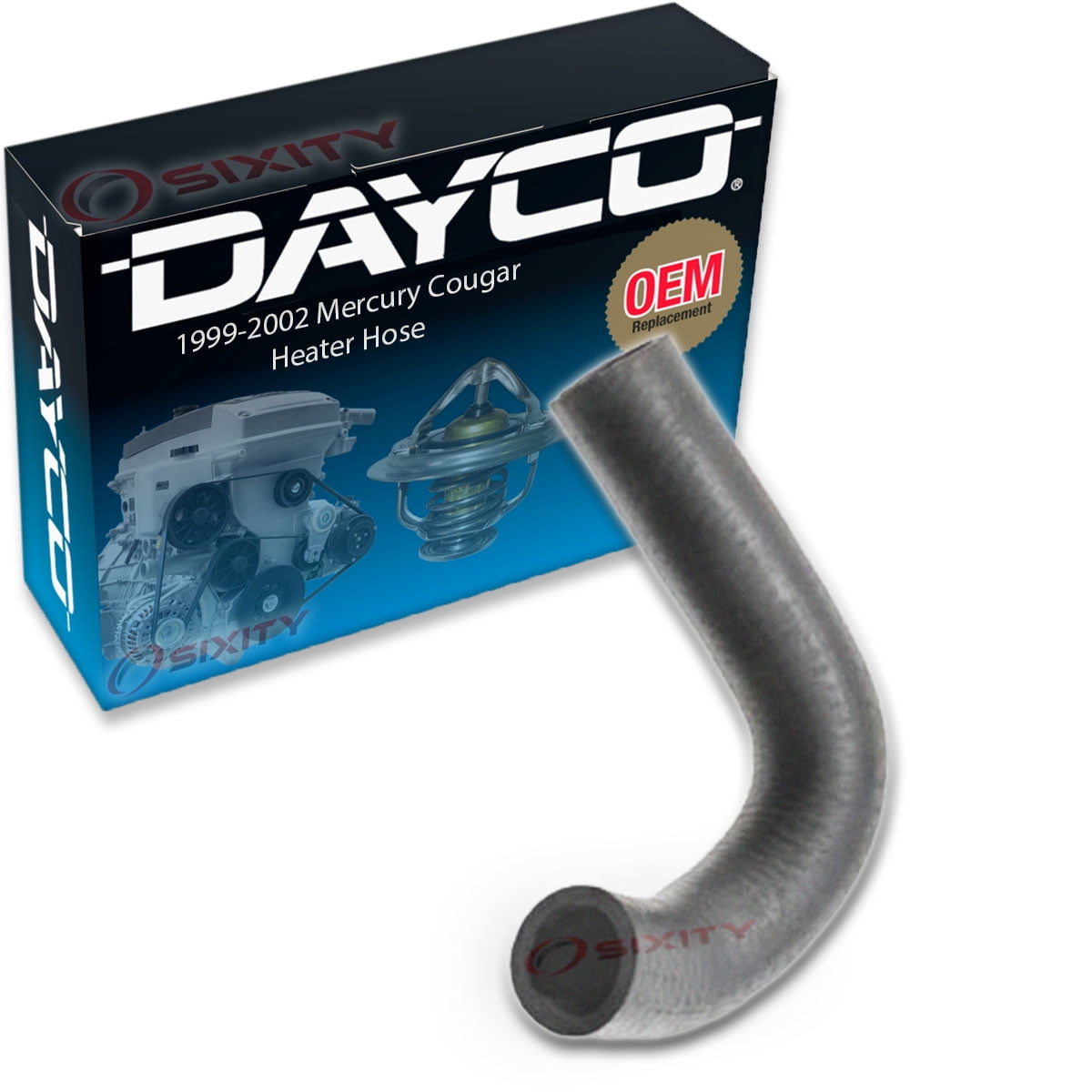 Dayco Water Pump To Block HVAC Heater Hose compatible with Mercury Cougar 2.5L V6 1999-2002