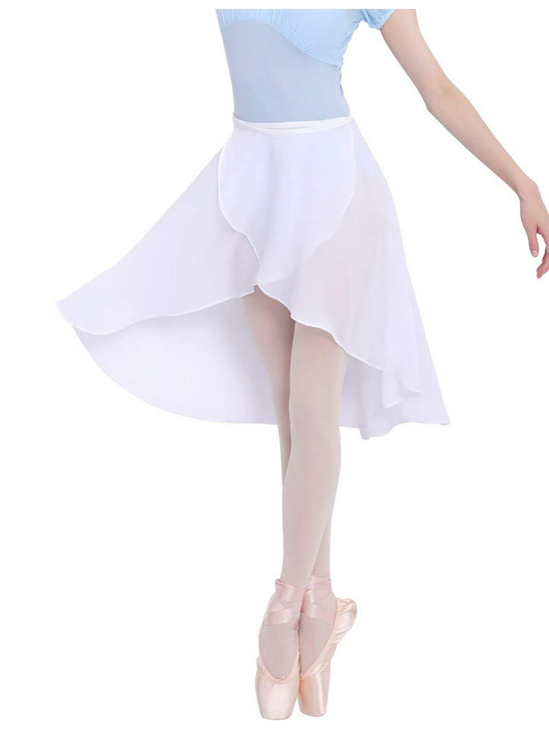 Daydancce Women Ballet Wrap Skirt Ladies Irregular Mid