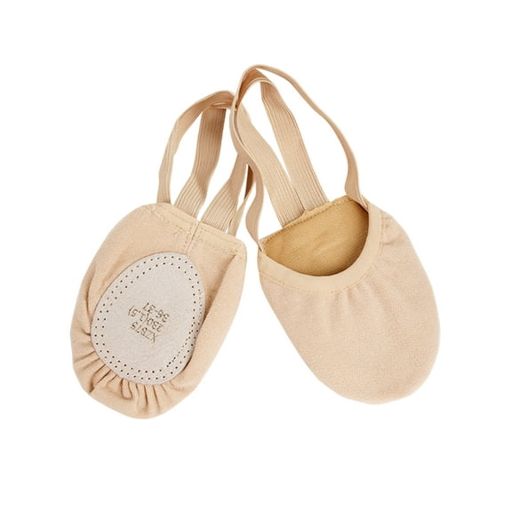 Daydance Girls Pirouette Lyrical Half Sole Ballet Shoes Turning Shoes Practice Dancing Shoes for Girls