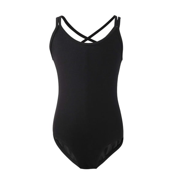 Daydance Kids Girls Ballet Dance Leotards with Lining Camisole Gymnastic Bodysuit Dancewear