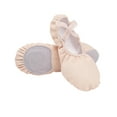 thumbnail image 1 of Daydance Leather Pink Dance Shoes Girls Split Sole Ballet Slippers Flats, 1 of 7