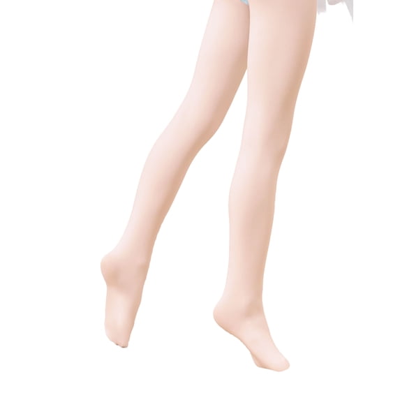 Daydance Pink Ballet Tights Ultra Soft Opaque Footed Dance Leggings for Girls, One Pair