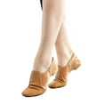 thumbnail image 1 of Daydance Tan Jazz Slip On Girls Women Dancing Shoes, 1 of 5