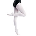 thumbnail image 1 of Daydance White Ballet Tights Ultra Soft Footed Dance Leggings for Girls, One Pair, 1 of 6