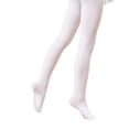 thumbnail image 1 of Daydance White Ballet Tights Ultra Soft Opaque Footed Dance Leggings for Girls, One Pair, 1 of 6