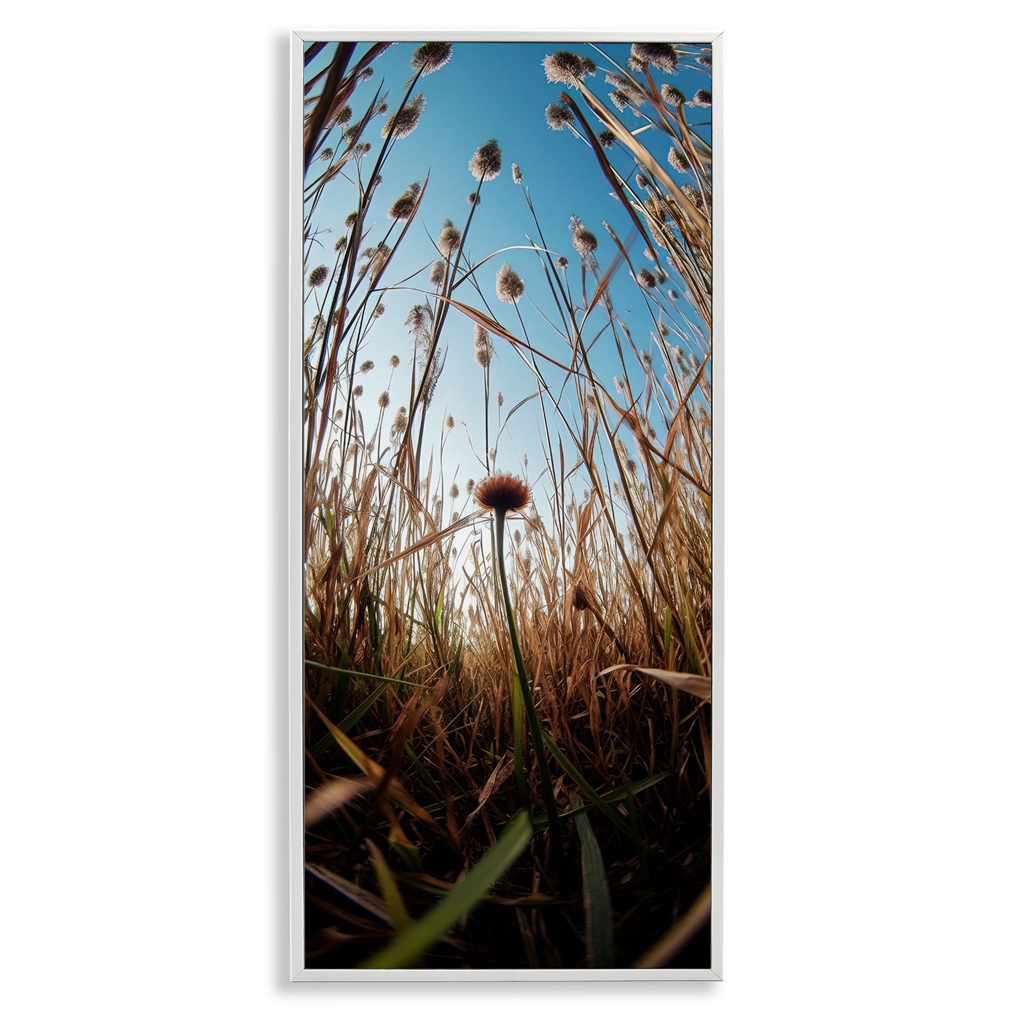 Daydream Botanical Meadow White Framed Giclee Art, design by Decent Exposures