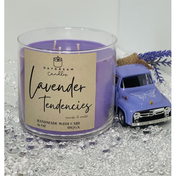 Daydream Candles Lavender, Fragrant Candle, Triple Wick, 16 Ounce Jar Candle