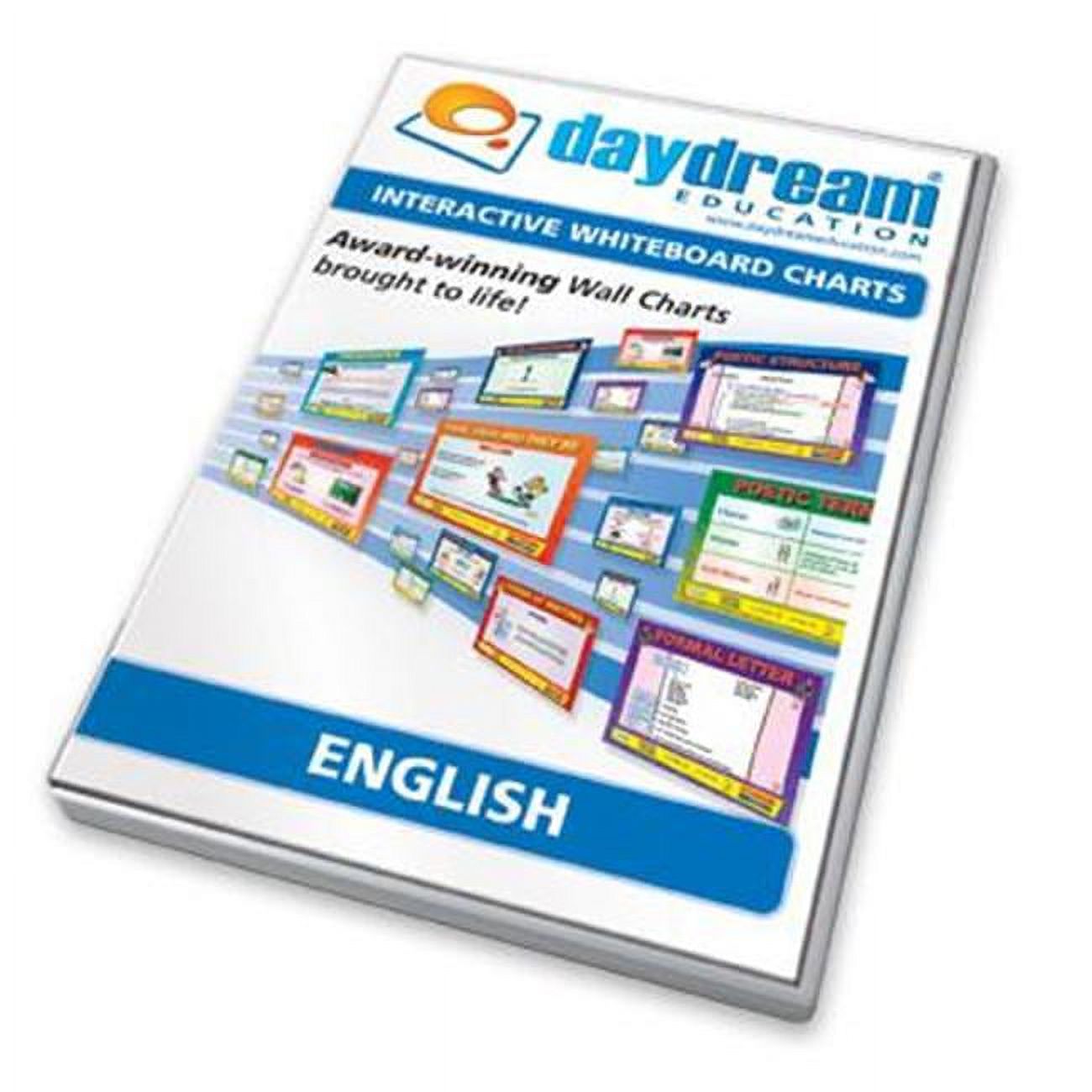 Daydream Education EN-U-S17 English Whiteboard Interactive Chart Set ...