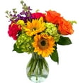 thumbnail image 1 of Daydream by Arabella Bouquets Red, White Rose and Floral Fresh Flower Arrangement with Vase, 1 of 5