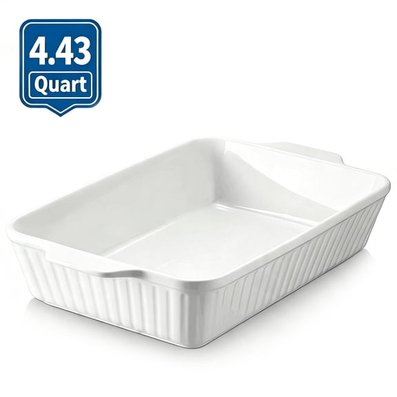 Dayedo Lasagna Pan ,9" x 13.4"Ceramic baking dish,Thick Casserole Dish for Oven with Handles