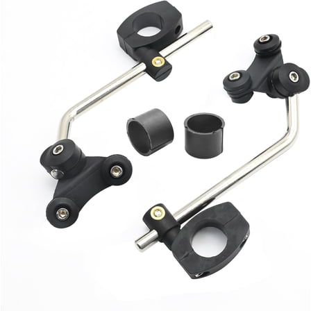 Dayesque Universal Motorcycle Windscreen Mount Set, Windshield Bracket Support for Modified Motorcycles, 1 Pair