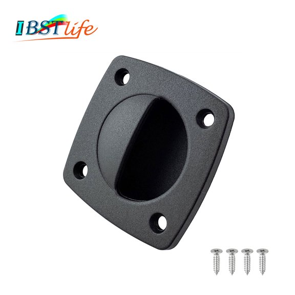 WEUVEB Black Nylon Flush Pull Handle for Boat, and Easy to Install, Marine Hardware Accessory