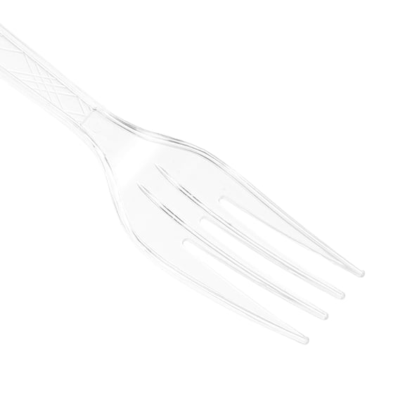 Dayesque Clear Plastic Spoons and Forks Set - Disposable Silverware for Birthday Parties, Weddings, Buffets, and Special Events
